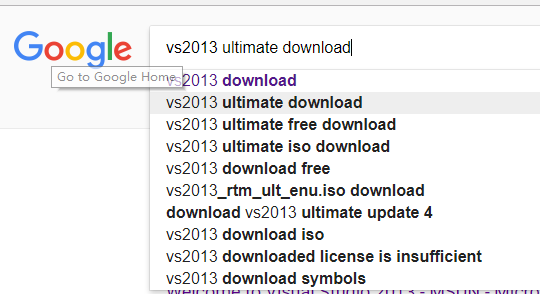 download VS2013 Ultimate